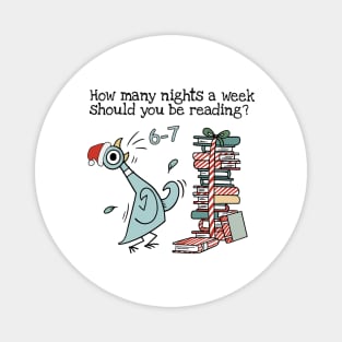 How Many Nights A Week Should You Be Reading 6-7 Png, Pigeon Elephant Piggie Children's Books,Teacher Six Seven 67 Magnet